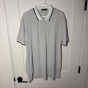 G Fore Performance Stretch Golf Polo. Lightweight, casual. Preppy. XL striped